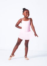 Move Dance Kinder Ballettanzug Kacey mit Rock Rosa Vorderseite 2 [Rosa]