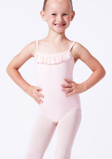 Move Dance Kinder Ballettanzug Tori mit Spaghettiträgern Weiß [Weiß]