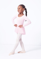Move Dance Kinder Ballettanzug Lacey mit Rock Rosa Rückseite [Rosa]