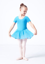 Move Dance Kinder Ballettanzug Lottie mit Rock Violett Vorderseite [Violett]