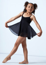 Move Dance Kinder Ballettanzug Myla mit Rock Schwarz Vorderseite 2 [Schwarz]