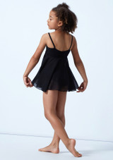 Move Dance Kinder Ballettanzug Myla mit Rock Schwarz Rückseite [Schwarz]