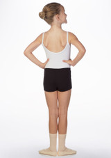 Bloch Mädchen Tanz-Shorts Philippa mit Seiteneinsatz Schwarz Rückseite [Schwarz]