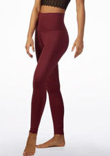 So Danca Highwaist-Tanz-Leggings Rot Vorderseite [Rot]