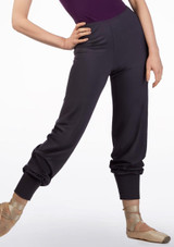 Ballet Rosa tapered Tanzhose aus Bambus Grau Vorderseite [Grau]