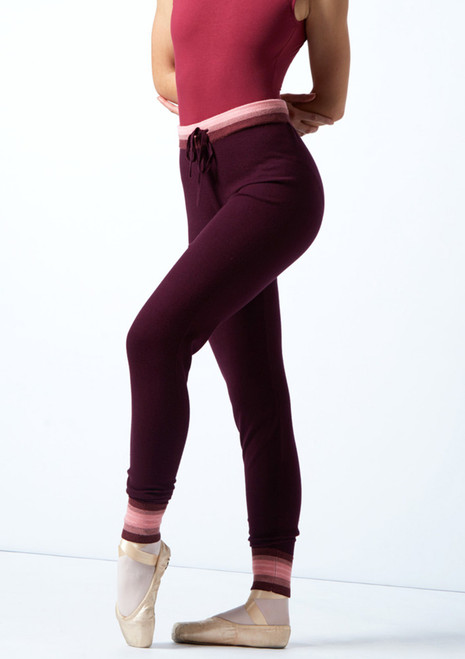 Move Dance gestrickte Tanz-Jogginghose Cameo Rosa Front [Rosa]