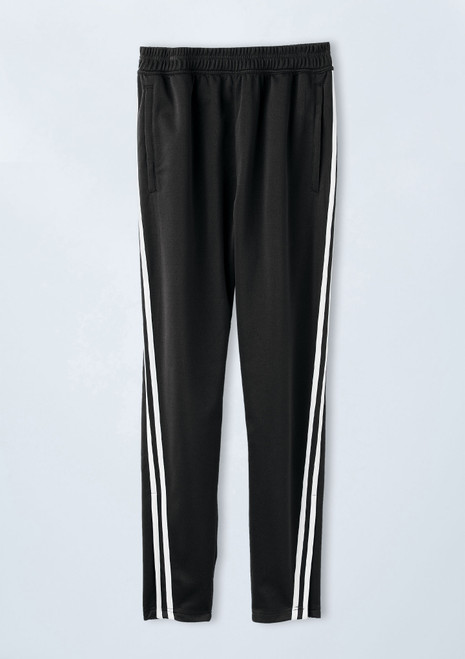 Weissman Unisex Striped Jogger Pants Schwarz [Schwarz]