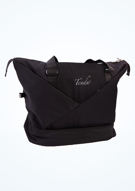 Tendu Satin Sporttasche Schwarz Vorderseite [Schwarz]