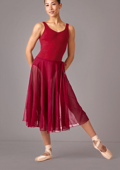 Move Dance Cynthia Langballettrock Burgund Front [Rot]