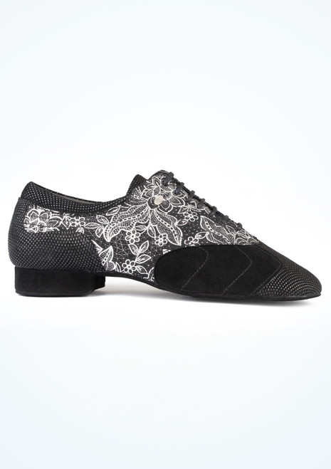 PortDance Herren 034 Fantasy Tanzschuh Schwarz Side [Schwarz]