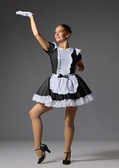 Jolista Maid in Manhattan Kostüm Schwarz-Weiß Front [Schwarz]