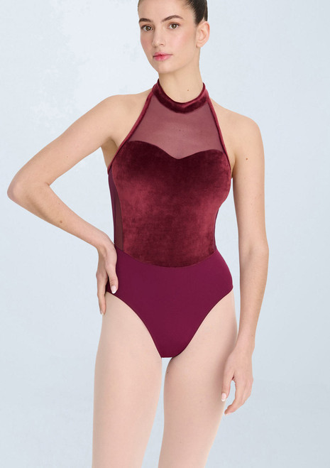 Intermezzo Iris Neckholder-Trikot Granat Front [Rot]