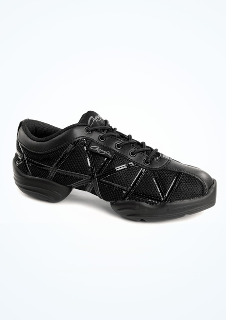 Capezio Web Tanz-Sneaker Lack Schwarz [Schwarz]