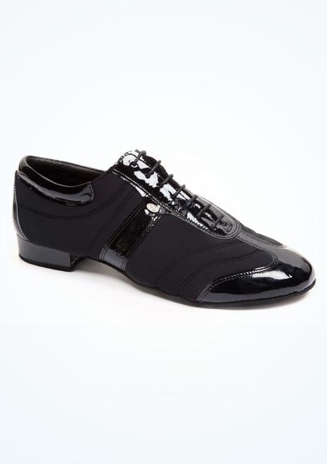 PortDance Herren Tanzschuh Pietro Braga mit Lack - 2,5cm Schwarz Hauptsächlich [Schwarz]