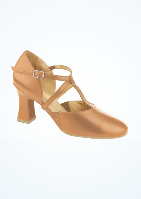 So Danca X STRAP Charakterschuh - 7,5cm - Tan Tan Vorderseite [Tan]