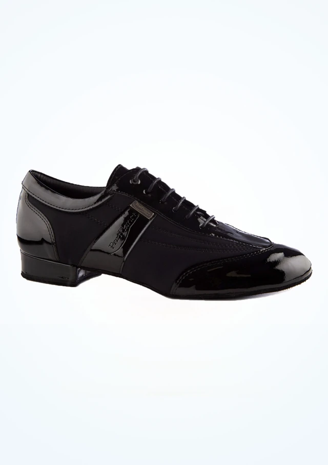 Port Dance Herren Tanzschuh Zane - 2,5cm Schwarz Hauptsächlich [Schwarz]