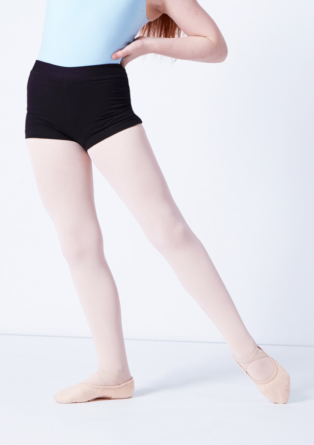 Move Dance Mädchen Tanz-Shorts Thalia Schwarz Vorderseite [Schwarz]