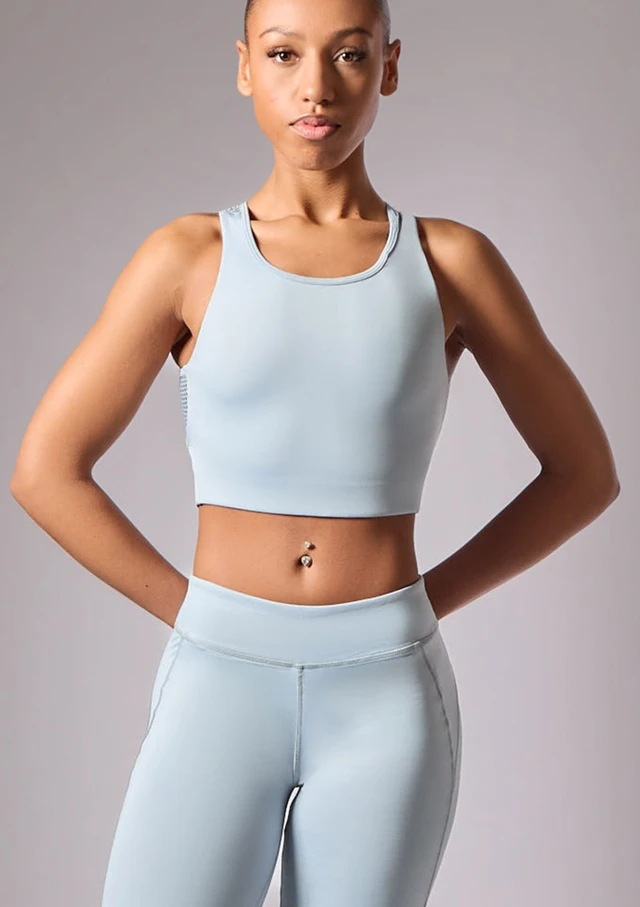 Move Dance Janelle Crop-Top Hellblau Front [Blau]