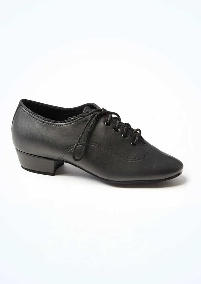 International Dance Shoes für Jungen MT Ballroom Schuhe - 2,54 cm Schwarz Seite [Schwarz]