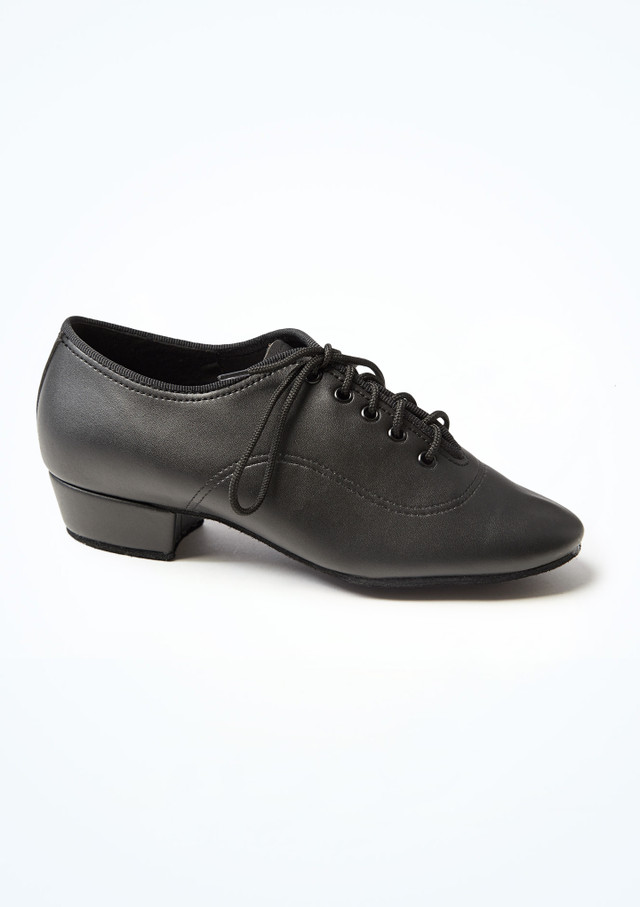 International Dance Shoes für Jungen MT Ballroom Schuhe - 2,54 cm Schwarz Seite [Schwarz]