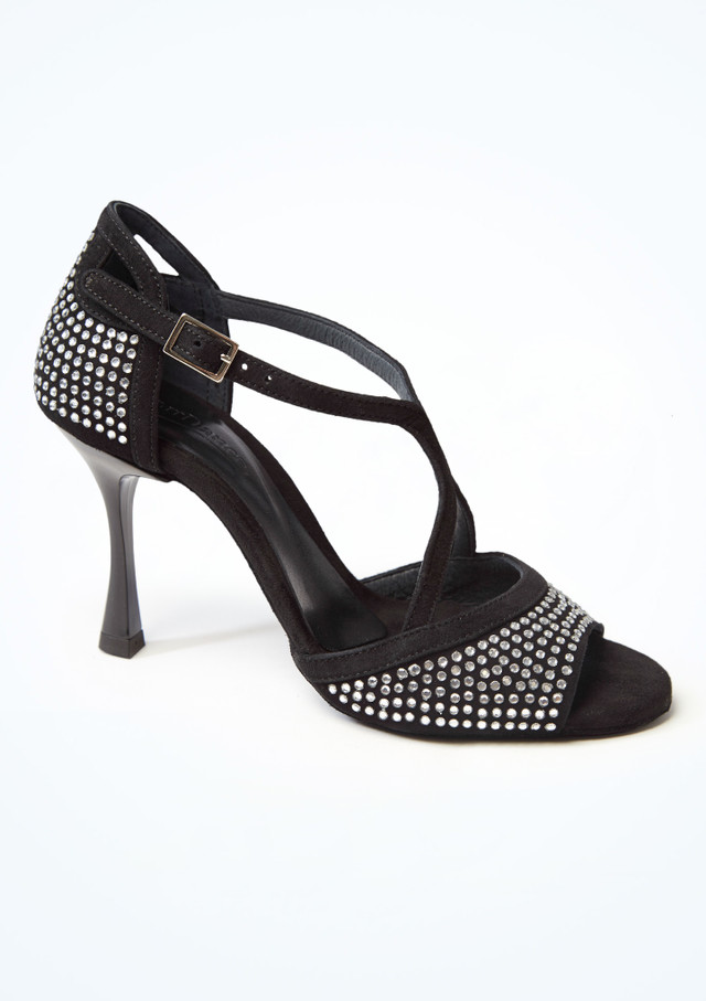 PortDance 507 Leder Ballroom Schuh - 6,9 cm [Silber]