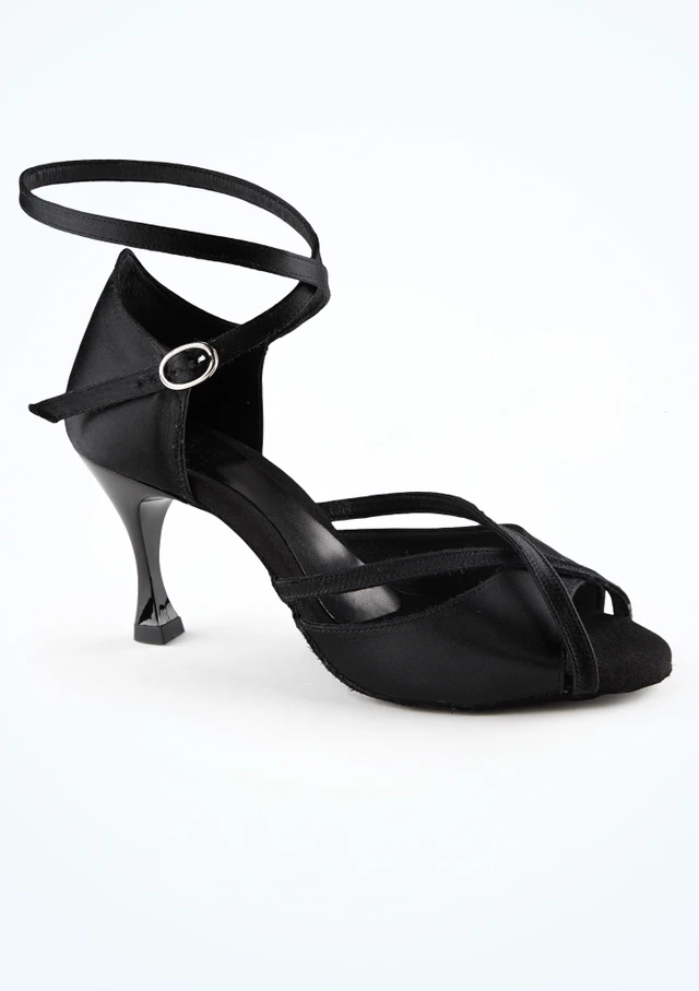 Move Dance Lavinia Schwarzer Ballroom & Latin Schuh - 6,35 cm [Schwarz]