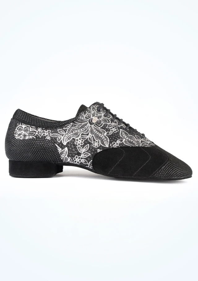 PortDance Herren 034 Fantasy Tanzschuh Schwarz Side [Schwarz]