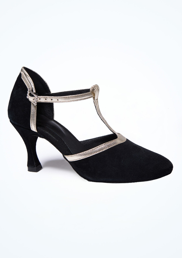 Move Dance Juana T-Bar Tanzschuh – 6,4 cm [Schwarz]