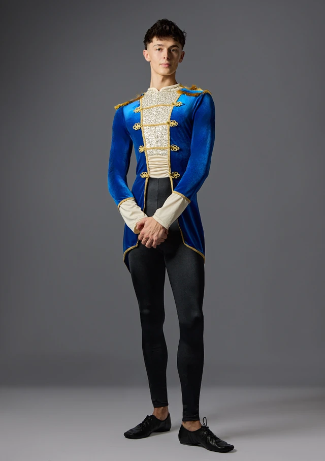 Jolista MÃ¤rchenprinz KostÃ¼m Schwarz Blau Front [Schwarz]