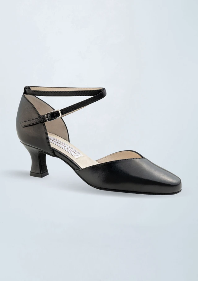 Werner Kern Betty Ledertanzschuh â€“ 5,5 cm Schwarz Front [Schwarz]