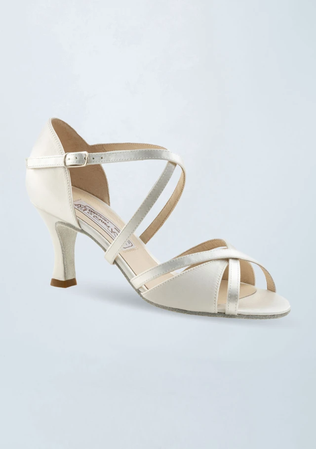 Werner Kern July Leder-Tanzschuh â€“ 6,5â€¯cm Absatz WeiÃŸ Front [WeiÃŸ]