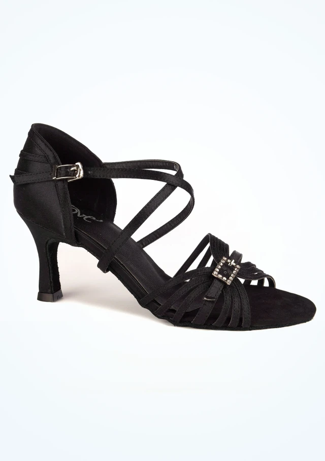Move Dance Tanzschuh Stacey - 6,5cm Schwarz Hauptsächlich [Schwarz]