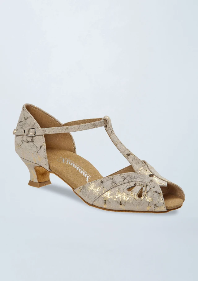 Diamant Standard- & Latein-Tanzschuh Ivonne - 4,45cm Gold 3 [Gold]