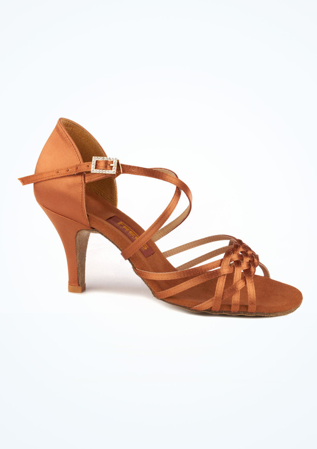 Freed Tanzschuh Flavia - 7,5cm Braun [Braun]