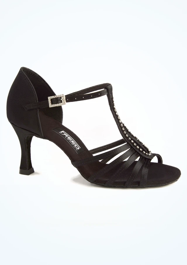 Freed Tanzschuh Audrey - 6cm. Schwarz [Schwarz]