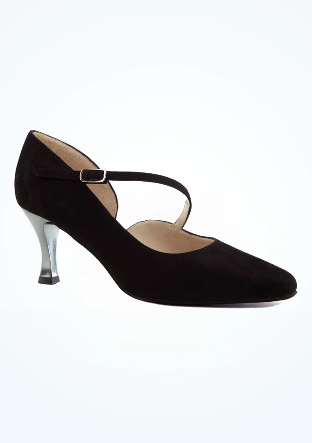 Werner Kern Tanzschuh Sarah - 6,4cm Schwarz Hauptsächlich [Schwarz]