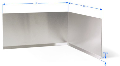 Stainless Steel 16 GA Inside/Outside Corners T-304 Stainless Steel 16 GA Inside/Outside Corners T-304