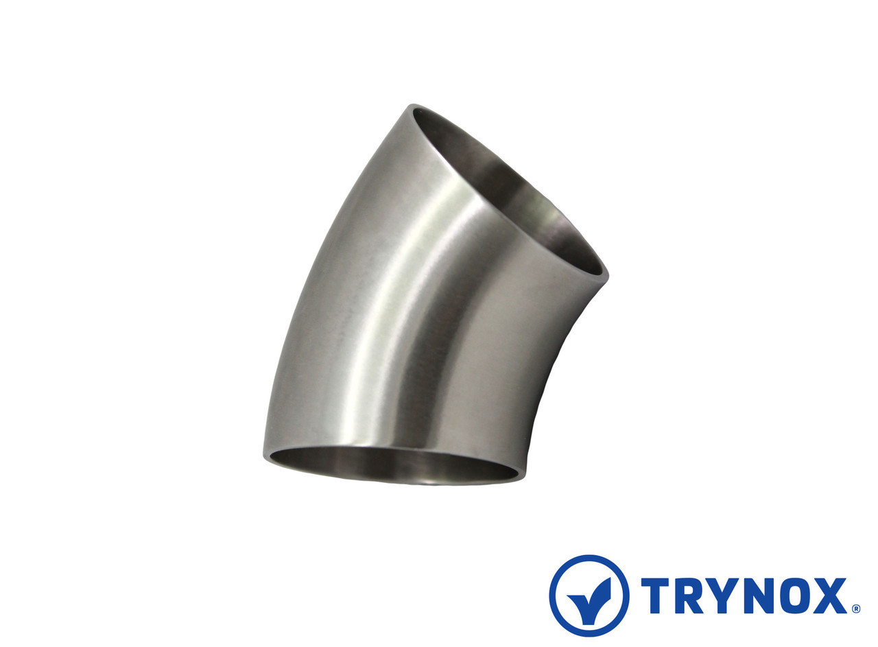 SMS Sanitary Stainless Steel 304 Welding Short Elbow 2" Trynox 