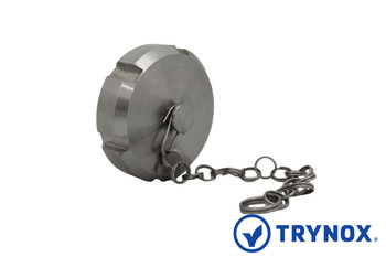 Trynox Sanitary SMS Blind Nut With Chain Trynox Sanitary SMS Blind Nut With Chain