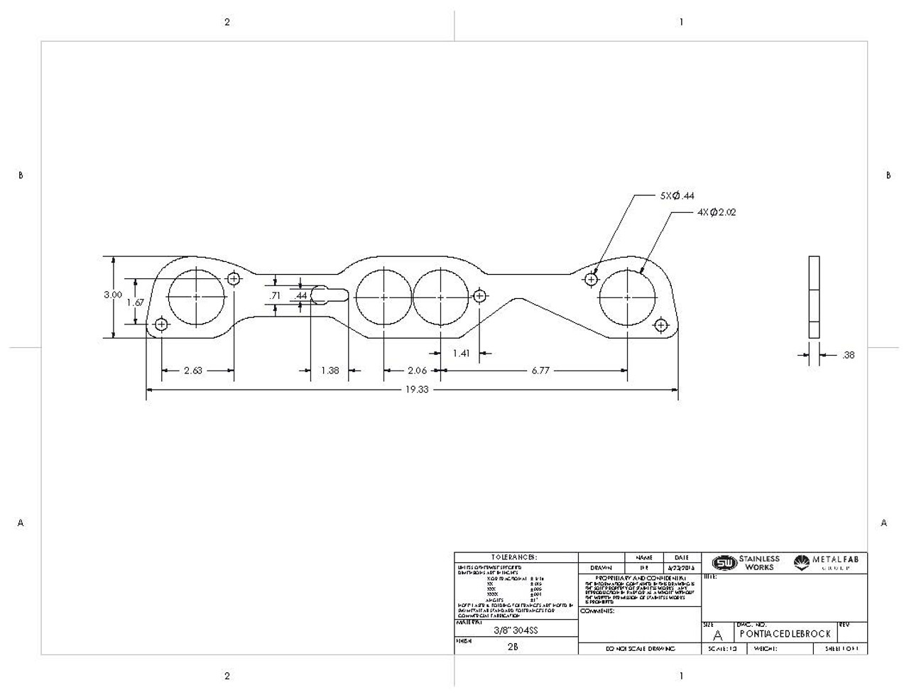 Edelbrock With Pontiac Header Flange
