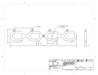 1-3/4 Ford 4.6 Header Flange