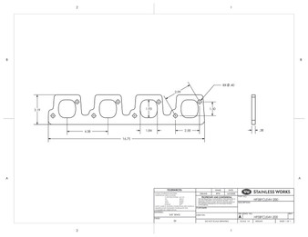 2 Ford SBF Cleveland 4V Flange