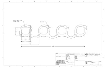 1-7/8 Oval  Ford SBF SC1 Header Flange