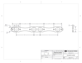 Chrysler Big Block Header Flange – 6-Bolt 1.75"