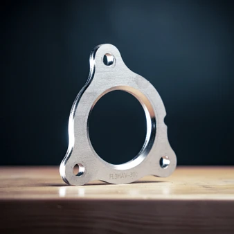 3-Bolt V-Band Clamp Flange, 3.00" ID, 3/8" Thick 304 SS