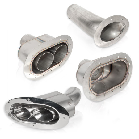 Through-Body Style Exhaust Tip 304 Stainless Steel
