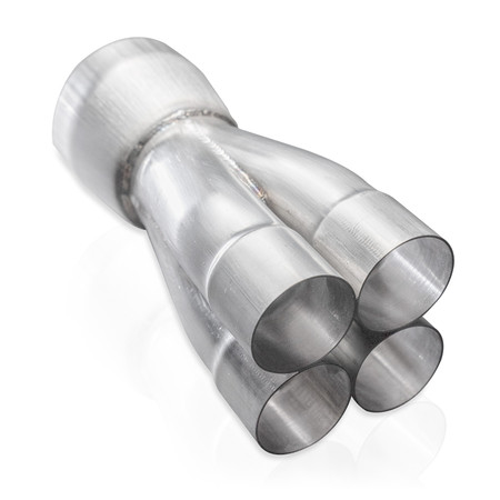 Four-Way Merge Collectors with Slip-Fit Primaries Stainless Steel