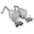 Stainless Works 2009 Corvette catback on white background. Stainless Works 2009 Corvette catback on white background.