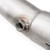 Stainless Works 2015+ Challenger Midpipe on white background. Closeup of O2 bung Stainless Works 2015+ Challenger Midpipe on white background. Closeup of O2 bung