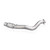 2011+ Jeep Grand Cherokee 5.7L Headers Catted lead pipe from above on white background.